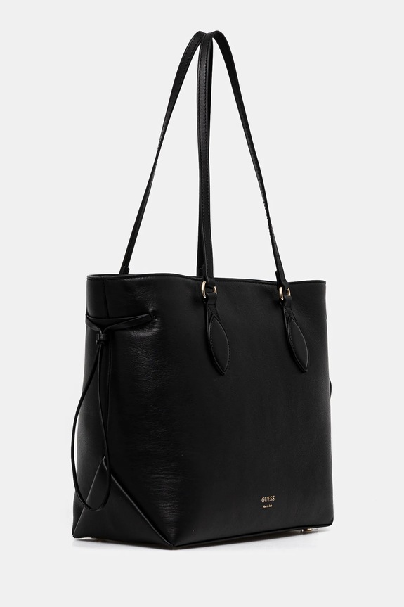 Guess torebka skórzana FLORENCE HWFLNC.L5165 czarny SS25