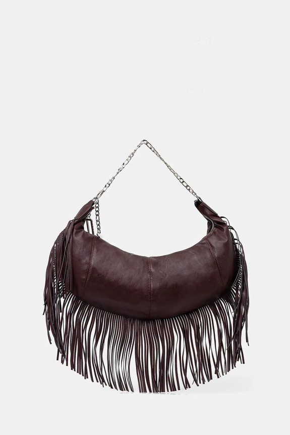 Sisley torebka nie mieści A4 bordowy 6TILWY050