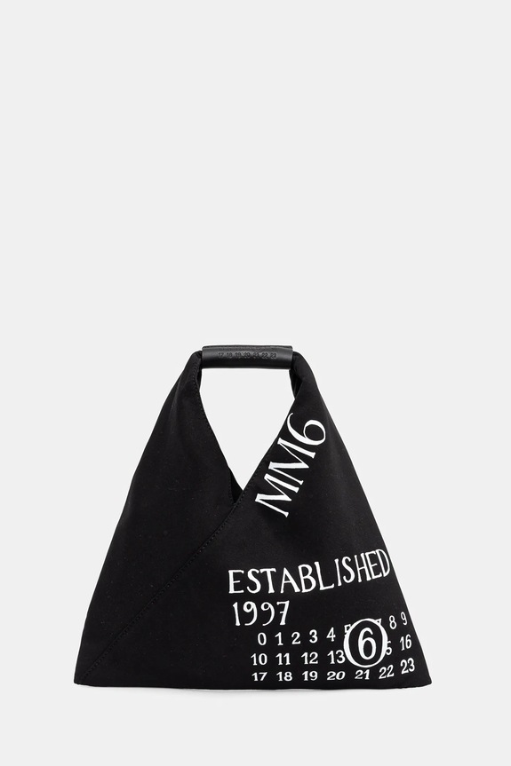 MM6 Maison Margiela cotton handbag strapless black SB6WD0013.P7260