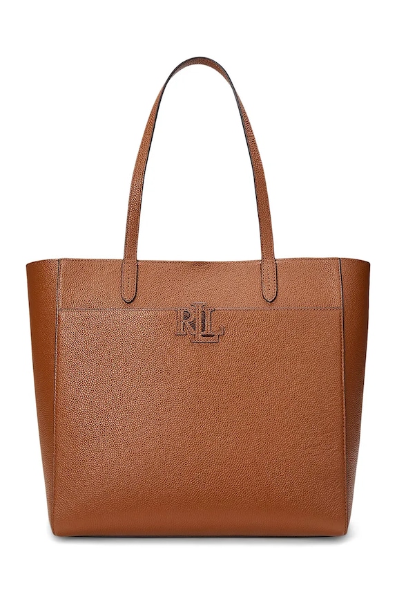 Lauren Ralph Lauren poseta de piele uni maro 431960183