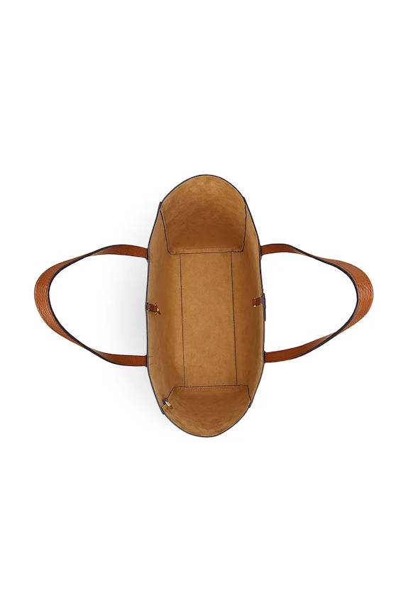 Lauren Ralph Lauren poseta de piele maro 431960183