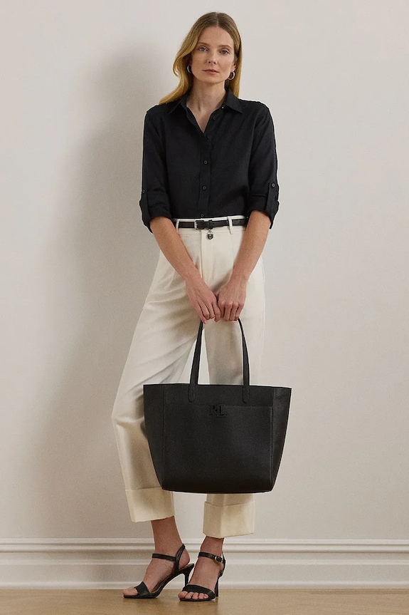 Kožená kabelka Lauren Ralph Lauren 431960183