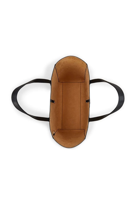 Kožená kabelka Lauren Ralph Lauren černá 431960183