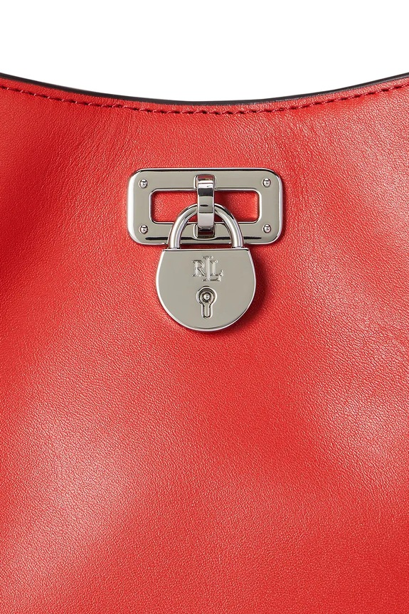 Lauren Ralph Lauren torebka skórzana 431966750 pomarańczowy