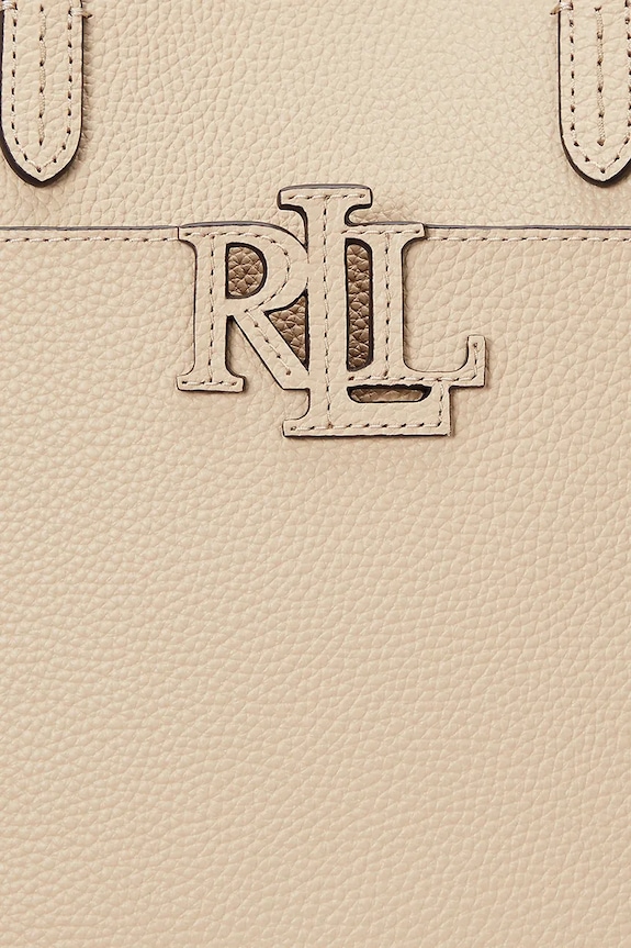 Lauren Ralph Lauren torebka skórzana 431966760 beżowy