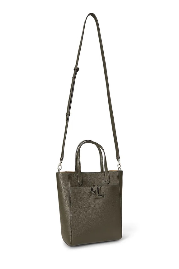 Δερμάτινη τσάντα Lauren Ralph Lauren 431966760 πράσινο SS26