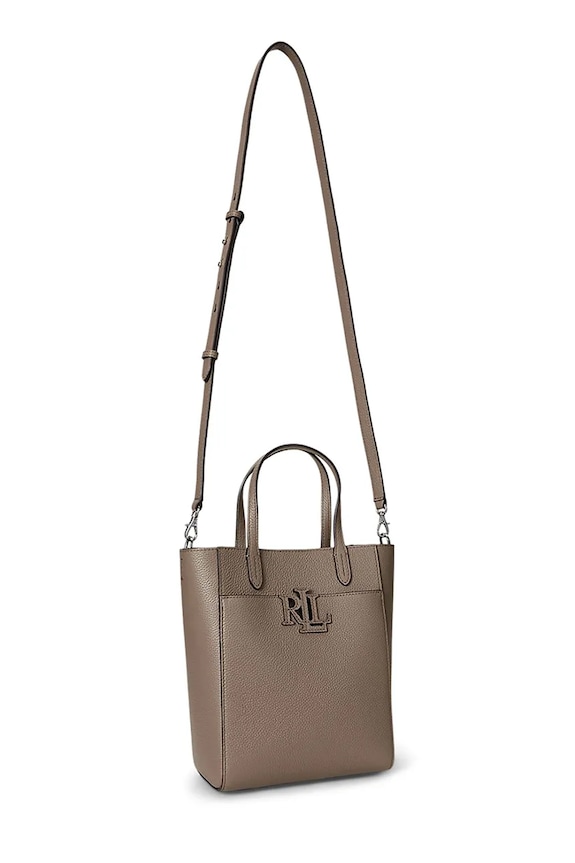 Kožna torba Lauren Ralph Lauren 431966760 smeđa SS26