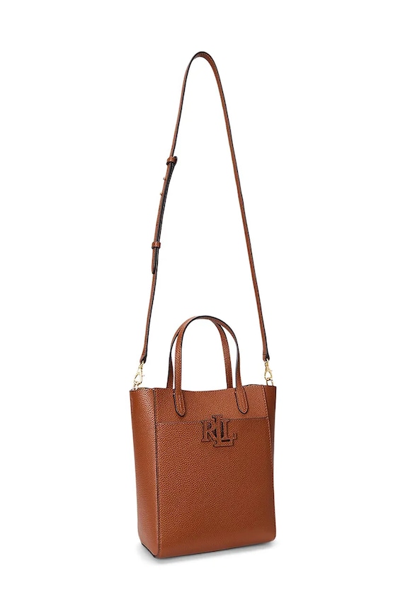 Dodaci Kožna torba Lauren Ralph Lauren 431966760 smeđa