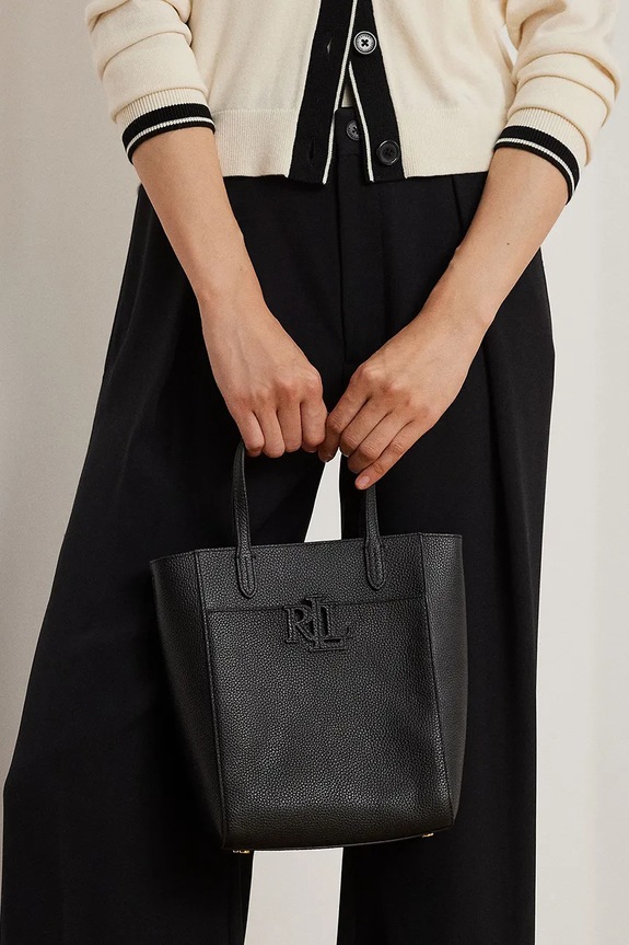 Kožená kabelka Lauren Ralph Lauren 431966760