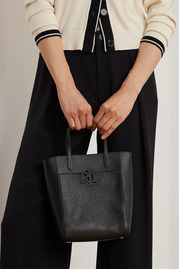 Kožená kabelka Lauren Ralph Lauren 431966760