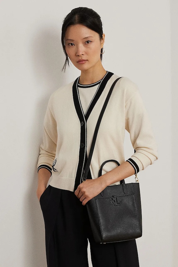 Kožená kabelka Lauren Ralph Lauren 431966760