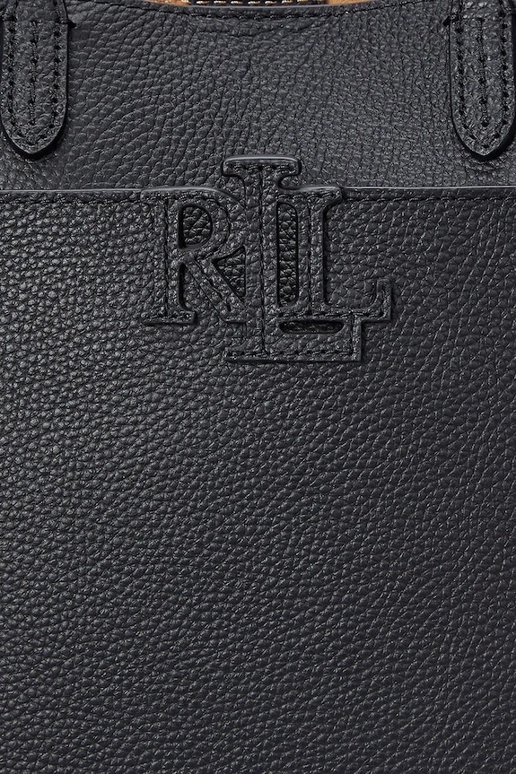 Kožená kabelka Lauren Ralph Lauren 431966760 čierna