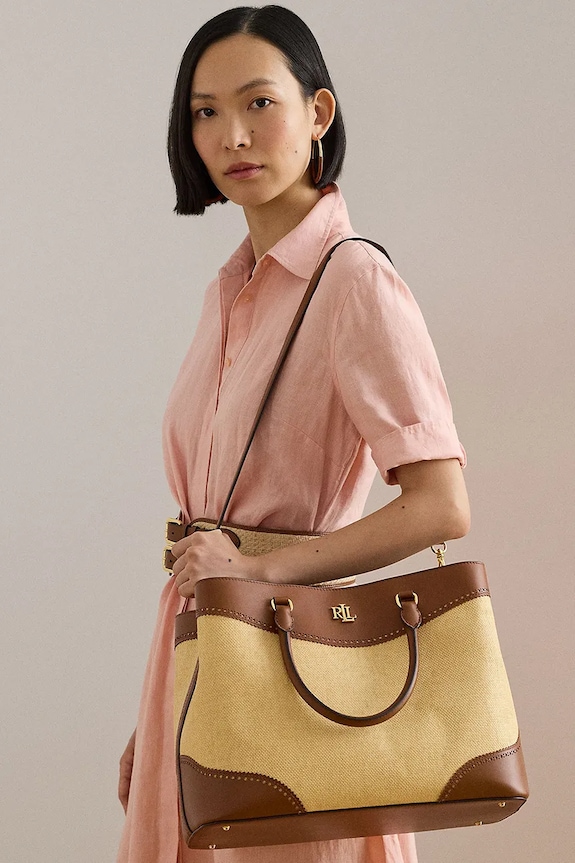 Lauren Ralph Lauren shopper torba ženska usnjena 431966776
