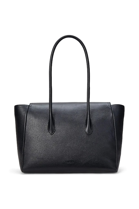 Kožená kabelka Lauren Ralph Lauren 431966862 černá SS25