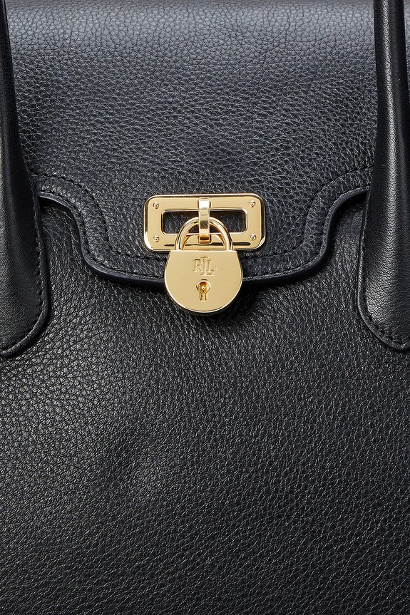 Kožená kabelka Lauren Ralph Lauren 431966862 černá