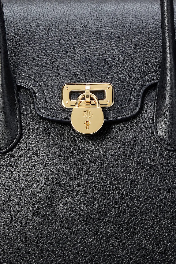 Kožená kabelka Lauren Ralph Lauren 431966862 černá