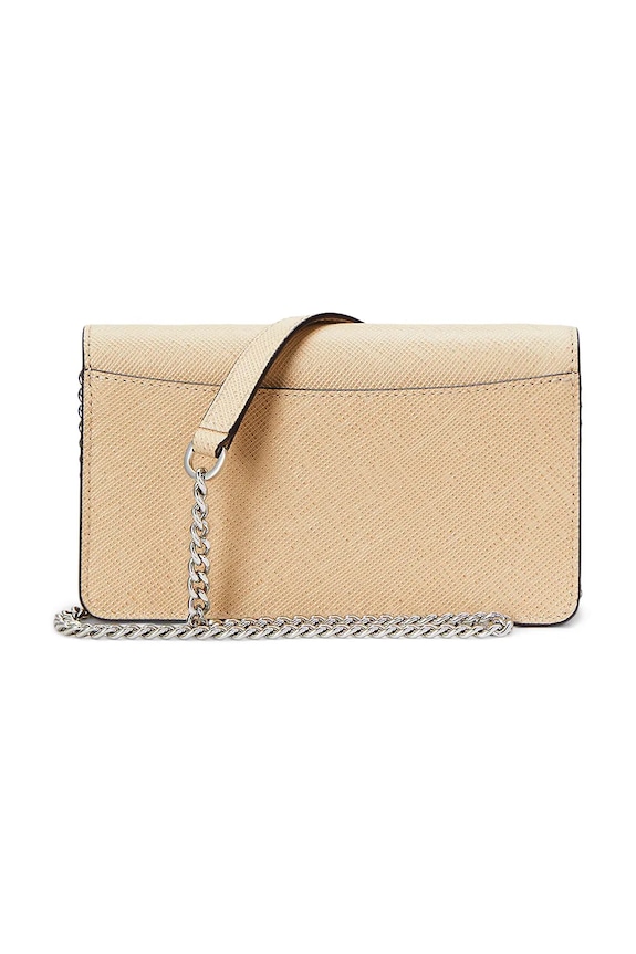 Akcesoria Lauren Ralph Lauren torebka skórzana 432966784 beżowy