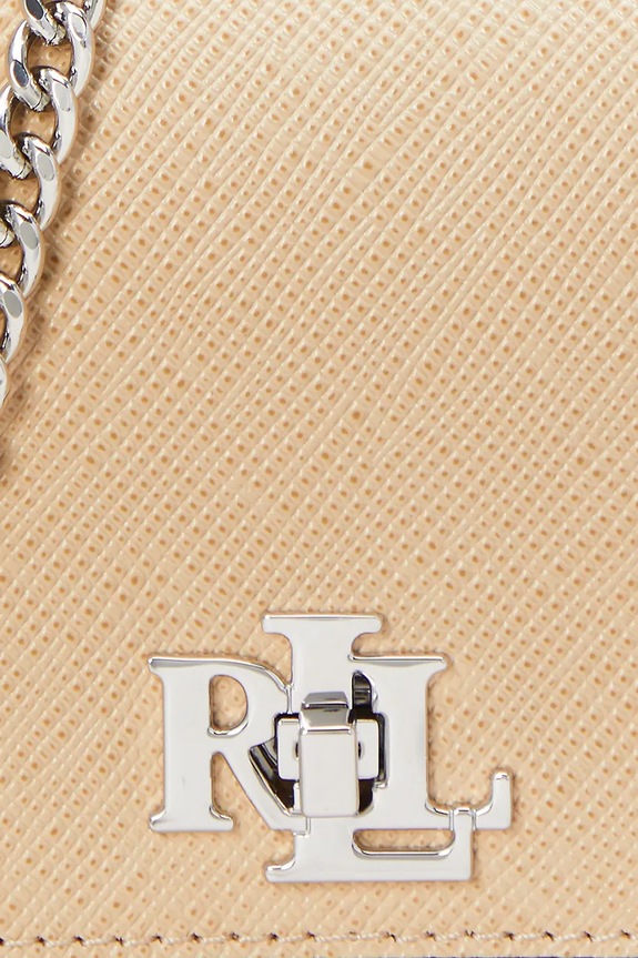 Lauren Ralph Lauren torebka skórzana 432966784 beżowy