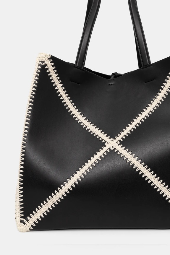 Akcesoria Nanushka torebka THEORIGAMITOTELARGE NW23CRBG02899 czarny