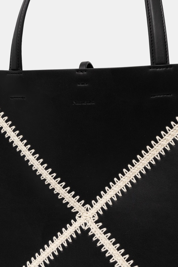 Nanushka torebka THEORIGAMITOTELARGE czarny NW23CRBG02899