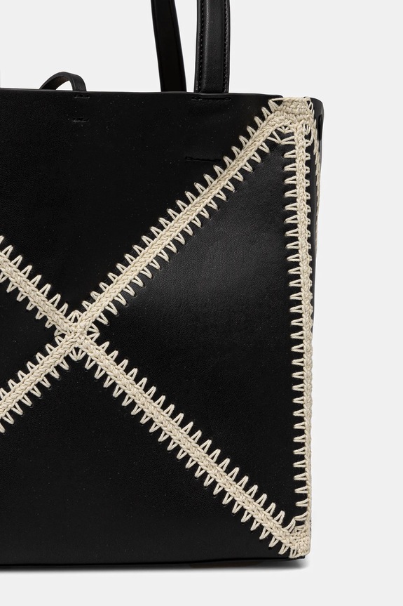 Nanushka borsetta THEORIGAMITOTE nero NW23CRBG02499