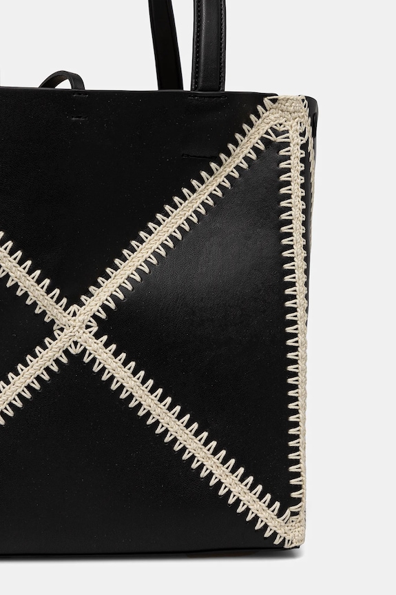 Nanushka borsetta THEORIGAMITOTE nero NW23CRBG02499