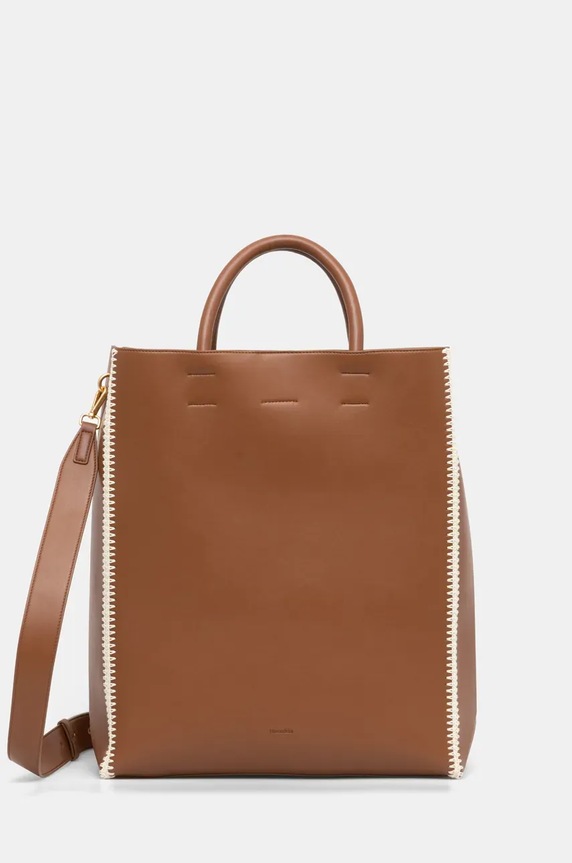 Torba Nanushka COMPASSTOTE bez uzorka smeđa NU24CRBG00276