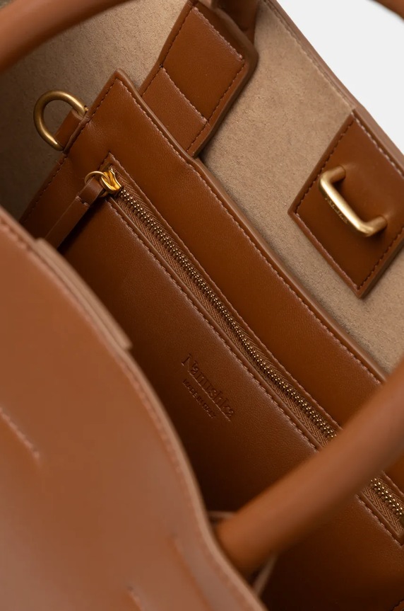 Torba Nanushka COMPASSTOTE NU24CRBG00276 smeđa