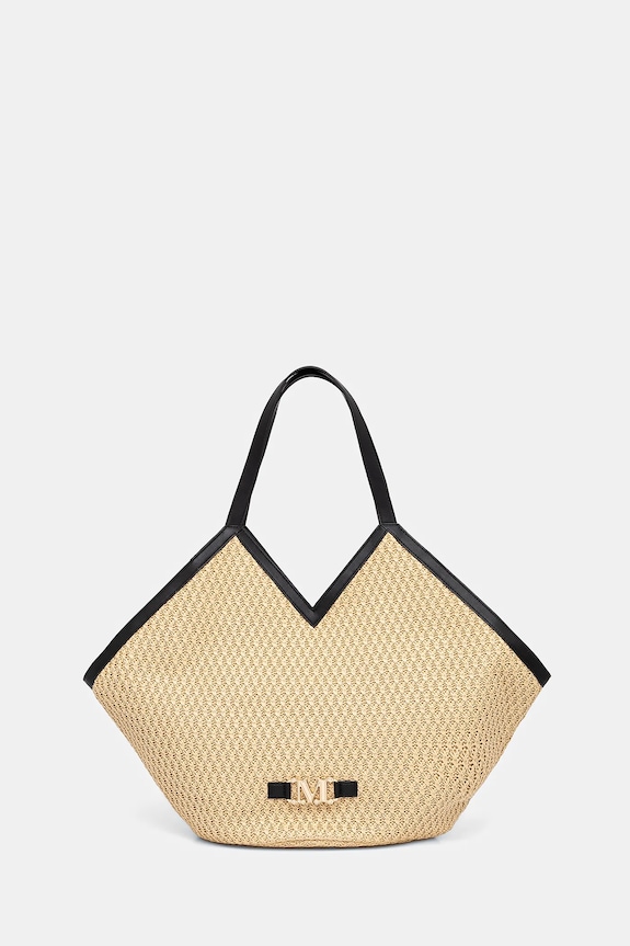 Torba za plažo Max Mara Beachwear Ustreza A4 bež 2516511079600