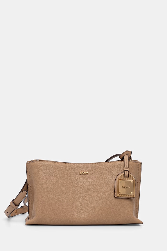 DKNY χιαστί Γυναικεία δερμάτινη μπεζ R44E1I54