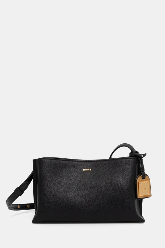 DKNY crossbody kabelka dámská kožená přírodní kůže černá R44E1I54