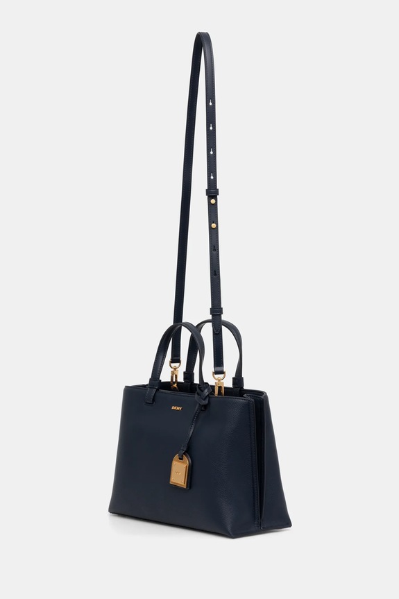 DKNY keresztpántos táska női bőr ALYA R44D1I53 sötétkék AW25