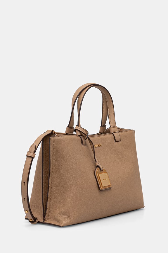 DKNY χιαστί γυναικεία δερμάτινη ALYA R44D1I53 μπεζ AW25