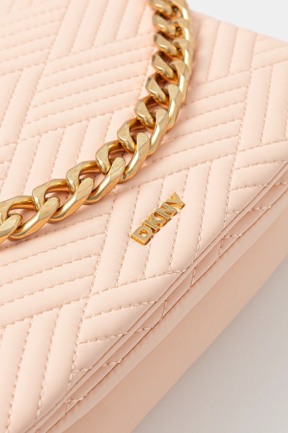 Dkny borsa a mano in pelle beige R44EKI05