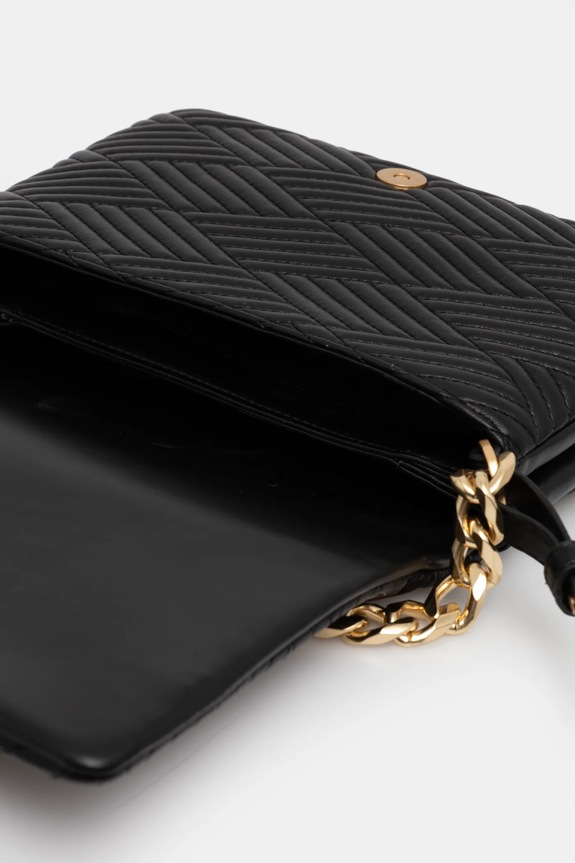 Dkny torebka skórzana R44EKI05 czarny