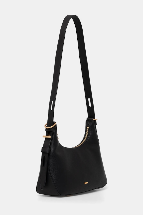 Dkny torebka skórzana R44EAI65 czarny SS25