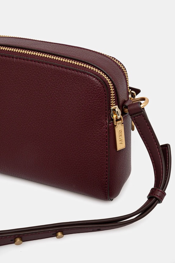 Kožená kabelka Dkny burgundské R44EAI69
