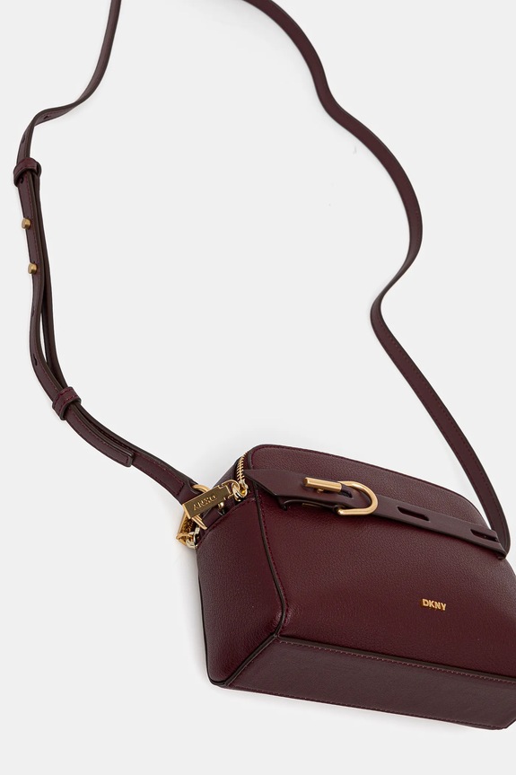 Kožená kabelka Dkny R44EAI69 burgundské