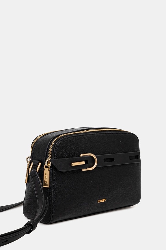 Dkny torebka skórzana R44EAI69 czarny SS25