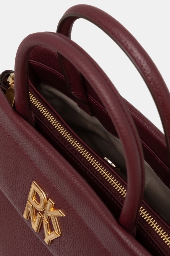 Kožená kabelka Dkny R44DAI70 burgundské