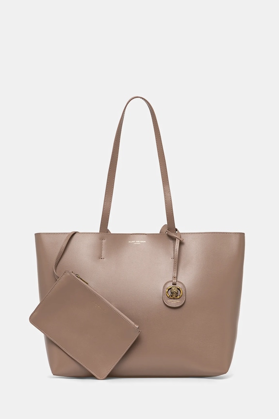 Kabelka Kurt Geiger London přírodní kůže hnědá 3601447109