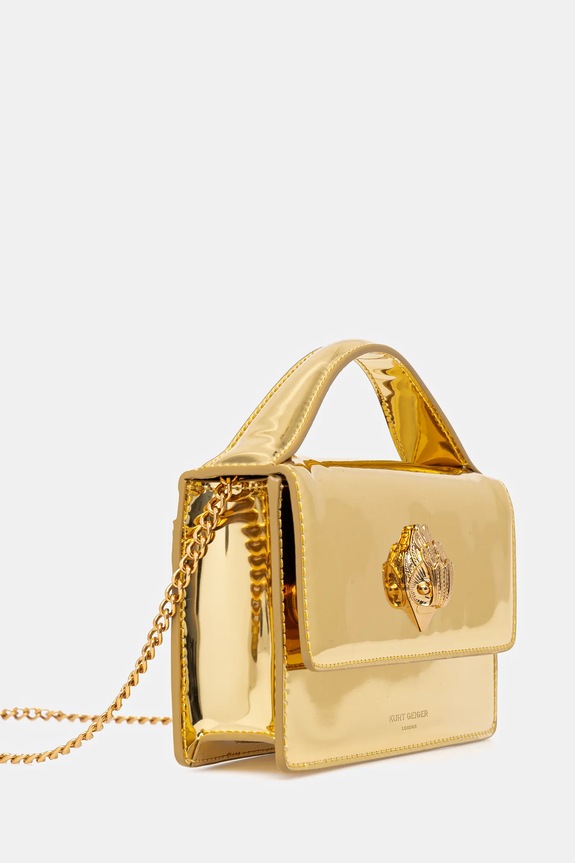 Kurt Geiger London torebka skórzana 2744161109 złoty SS25