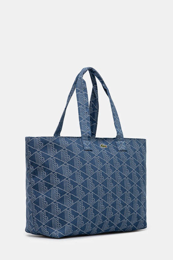 Lacoste torebka bawełniana NU4994PB niebieski AW25