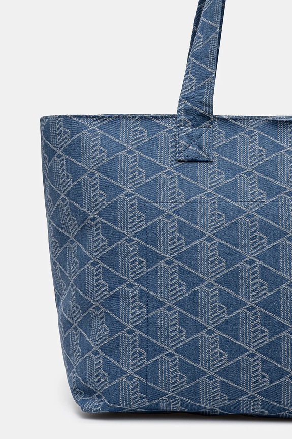 Akcesoria Lacoste torebka bawełniana NU4994PB niebieski