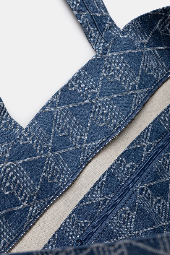 Lacoste torebka bawełniana NU4994PB niebieski