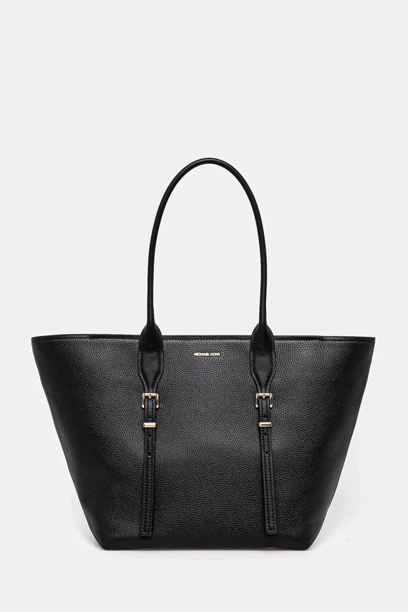 MICHAEL Michael Kors borsa a mano in pelle pelle fiore nero 30R5G9OT7L