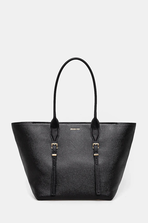 MICHAEL Michael Kors borsa a mano in pelle pelle fiore nero 30R5G9OT7L
