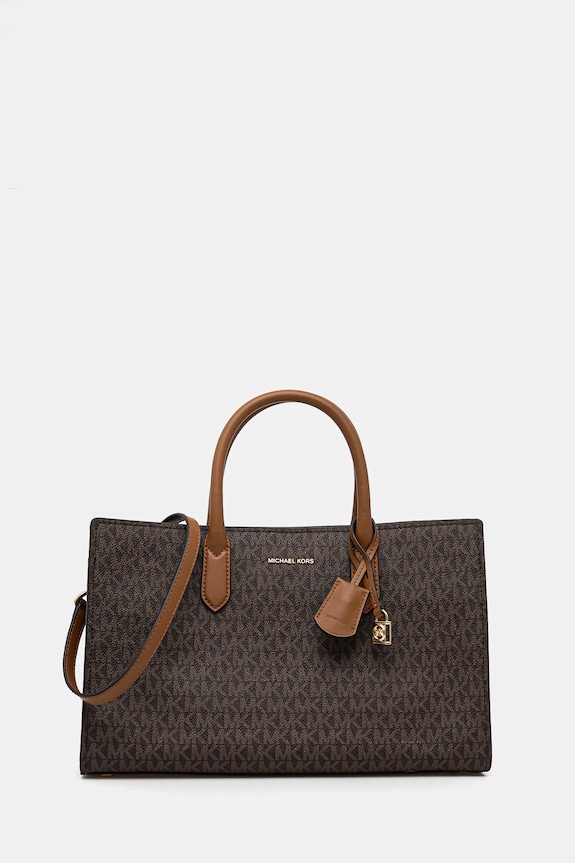 Kabelka MICHAEL Michael Kors vzorovaný hnědá 30F4GETS2B