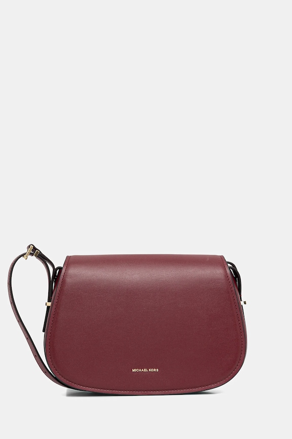 Kožená kabelka MICHAEL Michael Kors přírodní kůže burgundské 30R5GL0M2L
