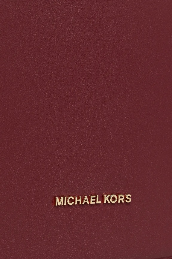 Kožená kabelka MICHAEL Michael Kors 30R5GL0M2L burgundské
